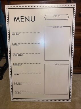 NEW! Dinner message board- DRY ERASE